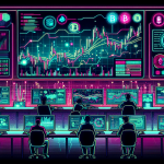 Create a detailed image showcasing a futuristic digital trading platform filled with dynamic graphs, charts, and cryptocurrency symbols (like Bitcoin, Ethereum, and others). Include traders intensely focusing on screens, engaging in activities like buying, selling, and margin trading. In the background, incorporate sleek, modern design elements with high-tech interfaces to emphasize the advanced technology used in cryptocurrency margin trading platforms. Make sure the environment looks professional and cutting-edge, echoing the theme of an ultimate guide to such platforms.