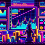 Create a visually engaging image featuring a modern, sleek trading interface on a computer screen, displaying the Gemini logo prominently. The screen should show graphs, charts, and margin trading options. Surround the computer with financial symbols like market trend arrows, cryptocurrency coins (like Bitcoin and Ethereum), and stacks of money. Include a user intently examining the screen, with a dynamic background that reflects the fast-paced nature of trading.