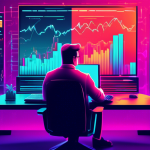 A detailed infographic illustrating the 3AC Margin Strategy in investment, featuring graphs, charts, and a professional investor analyzing data on a computer screen, with icons of rising stocks and financial metrics in the background.