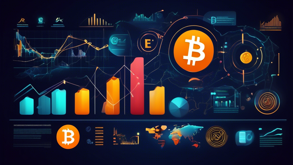 Create a detailed infographic featuring various elements of cryptocurrency trading, highlighting market trends and insights. Include visuals such as candle