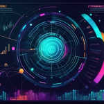 Create a visually striking infographic that illustrates the concept of Fibonacci Retracement in cryptocurrency trading. Include elements like a rising and